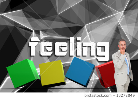 Composite image of thinking businessman 13272849