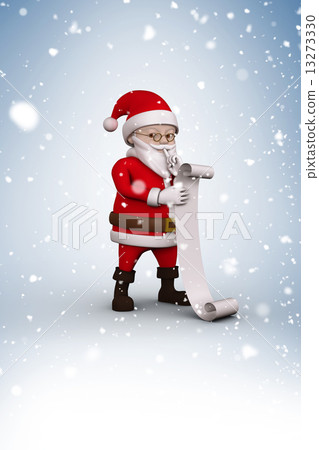 Composite image of cartoon santa Composite image of cartoon santa 13273330