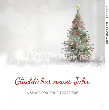 Composite image of christmas greeting in german Composite image of christmas greeting in german 13273342