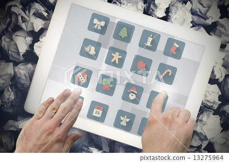 Composite image of christmas tiles 13275964