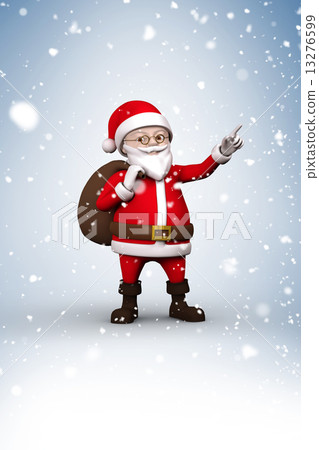 Composite image of cartoon santa 13276599