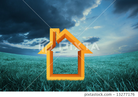 Composite image of house outline 13277176