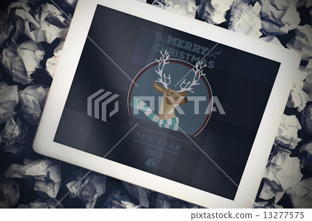 Composite image of hipster christmas message 13277575