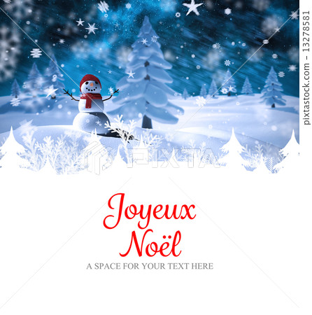 Composite image of joyeux noel 13278581