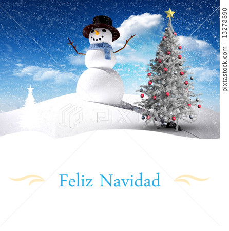 Composite image of Christmas greeting card 13278890