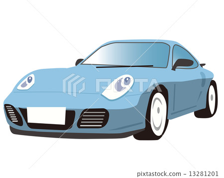 汽車_跑車淺藍色 13281201