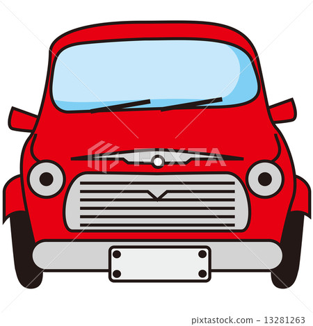 Car _ Mini Sedan Red Car _ Mini Sedan Red 13281263