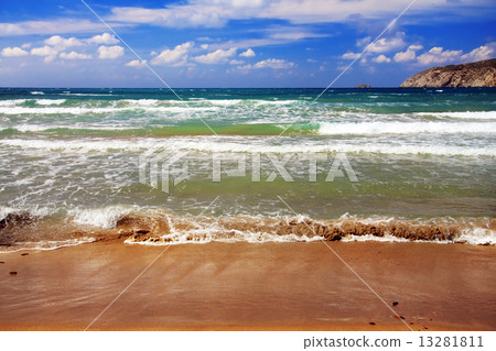 Greece. Rhodes. Prasonisi . A windsurfing resort.. 13281811