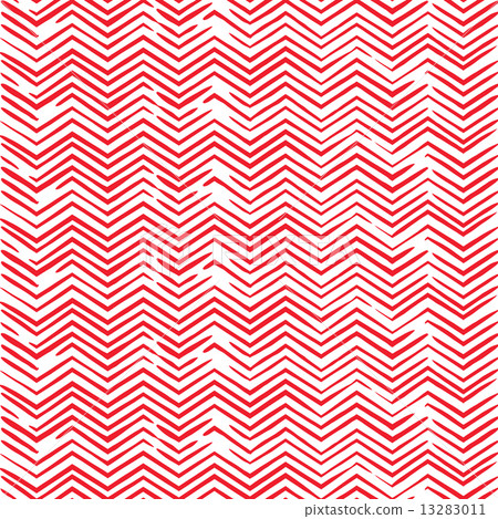 Zigzag stripe pattern Red / white - Stock Illustration [13283011] - PIXTA