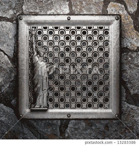 metal and stone background metal and stone background 13283386