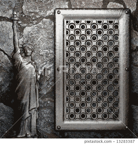 metal and stone background metal and stone background 13283387