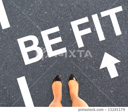 Composite image of businesswomans feet Composite image of businesswomans feet 13285179