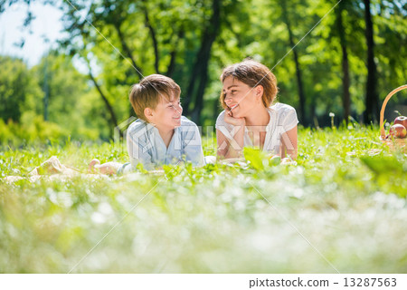 Family at park Family at park 13287563