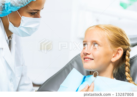 Dentist inspecting patient Dentist inspecting patient 13287808