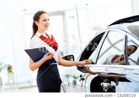 young woman in a showroom consultant 13288510