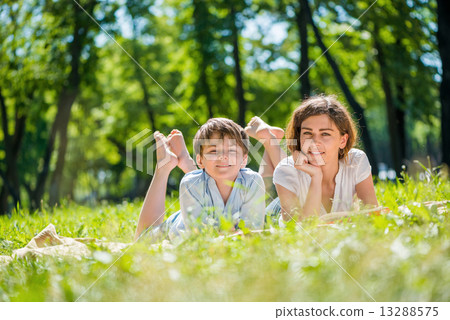 Family at park Family at park 13288575