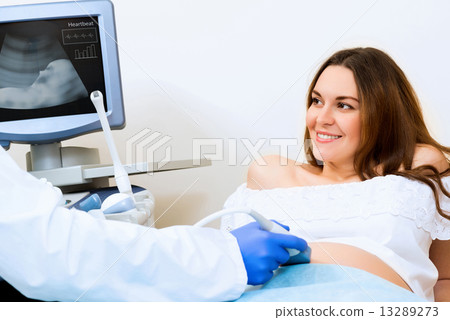 pregnant woman on reception at the doctor pregnant woman on reception at the doctor 13289273