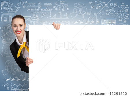 Businesswoman presenting something Businesswoman presenting something 13291220