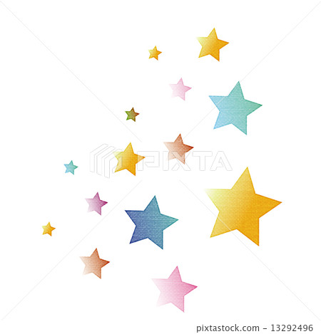 星形星形多彩流行 插圖素材 圖庫