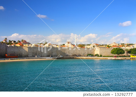 Greece, Rhodes.Wall of ancient city 13292777