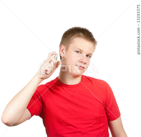 teenager spraying fragrance perfume teenager spraying fragrance perfume 13293375