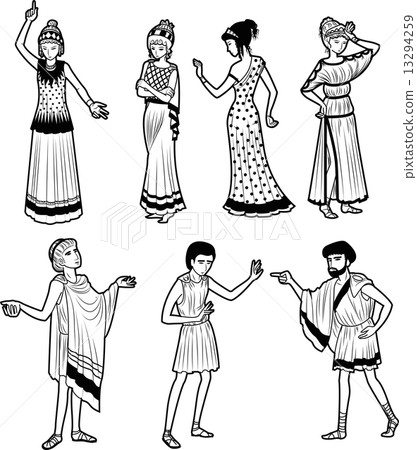 Ancient Greek tragedy characters Ancient Greek tragedy characters 13294259