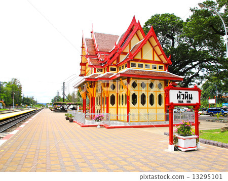 Royal pavilion at hua hin railway station, Prachuap Khiri Khan, Royal pavilion at hua hin railway station, Prachuap Khiri Khan, 13295101