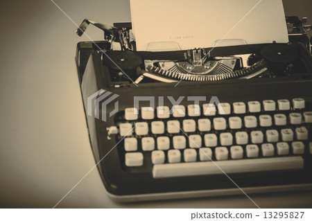 paper in typewriter 13295827