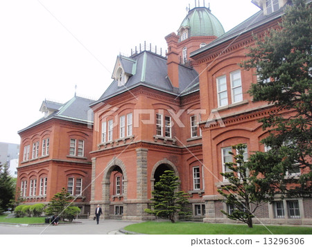 Red brick building hall 13296306