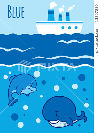 Colors for kids: blue Colors for kids: blue 13297850