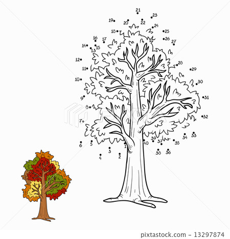Numbers game (autumn tree) Numbers game (autumn tree) 13297874