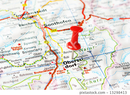 Oberstdorf ,austria map 13298413