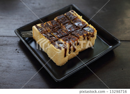 baked bread with chocolate cream baked bread with chocolate cream 13298716