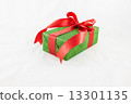 Holiday gift boxes decorated with ribbon isolated on white backg 13301135