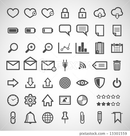 set of web icons  13301559