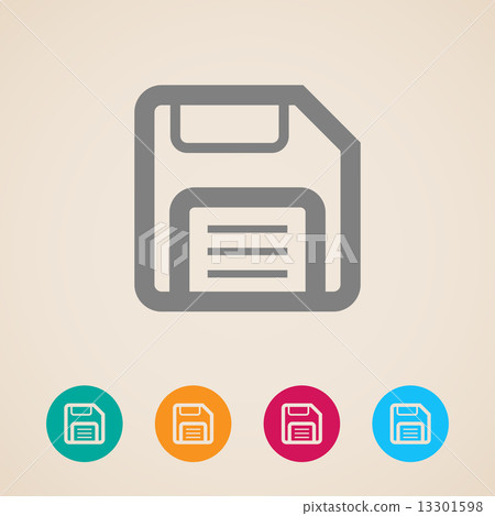 floppy disk. storage icon  13301598