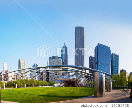 Jay Pritzker Pavilion in Millennium Park in Chicago Jay Pritzker Pavilion in Millennium Park in Chicago 13301708