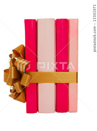 Four books tied up with ribbon Four books tied up with ribbon 13301971