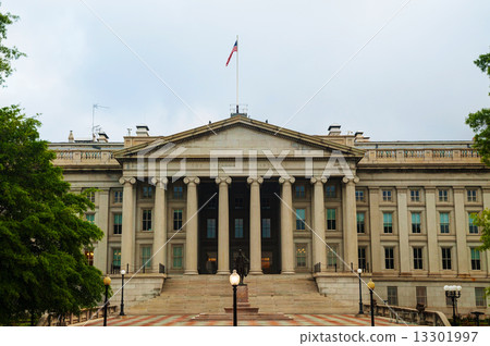 The treasury department building in Washington, DC 13301997