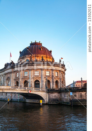 Bode museum in Berlin in the evening 13302011