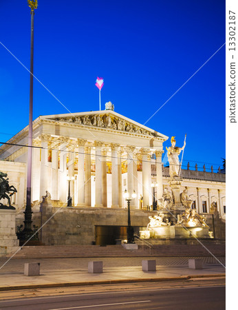 Austrian parliament building (Hohes Haus) in Vienna Austrian parliament building (Hohes Haus) in Vienna 13302187