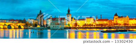 The Old Town with Charles bridge in Prague 13302430