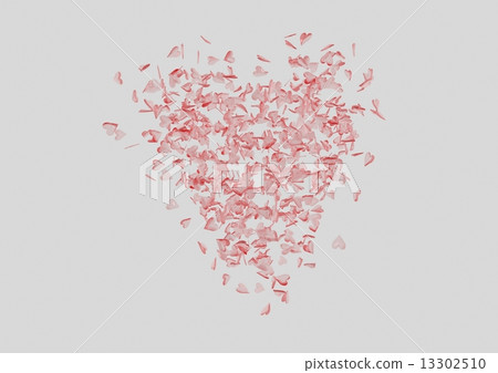 Red heart shape made of small hearts. Red heart shape made of small hearts. 13302510