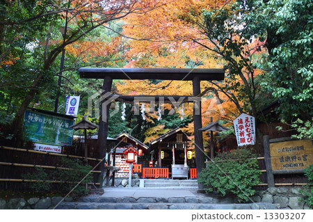 Nomiya寺廟在京都的秋天 13303207