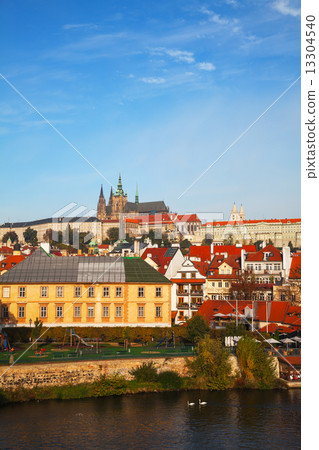 Overview of old Prague from Charles bridge side 13304540