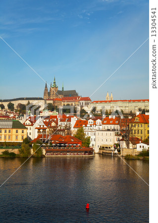Overview of old Prague from Charles bridge side 13304541