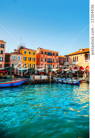 Rialto market in Venice, Italy on a sunny day 13304936