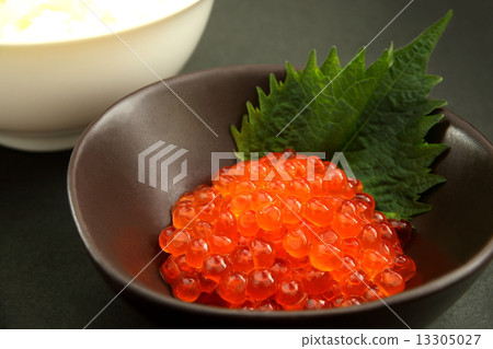 Ikura fish egg soaked in soy sauce 13305027