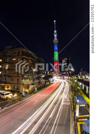 Tokyo Sky Tree three primary colors light up (three colors) 13305701