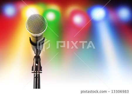 Microphone on stand 13306983